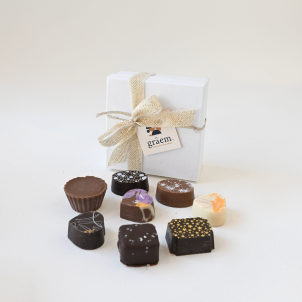 4pc Chocolate Favor Box