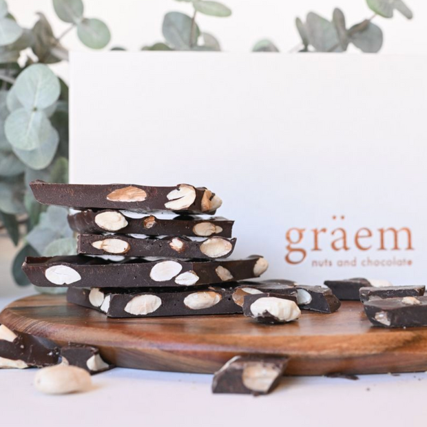 Dark Chocolate Salted Almond Bark