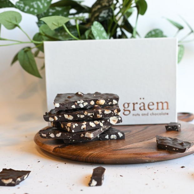 Dark Chocolate Hazelnut Bark
