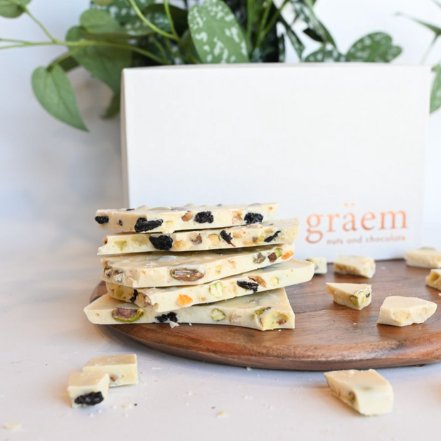 White Chocolate Fruit and Nut Bark