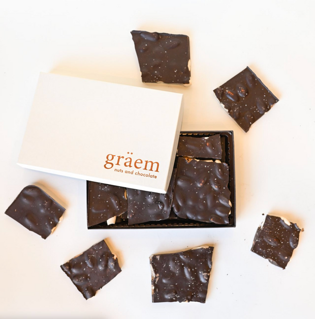 Dark Chocolate Salted Almond Bark